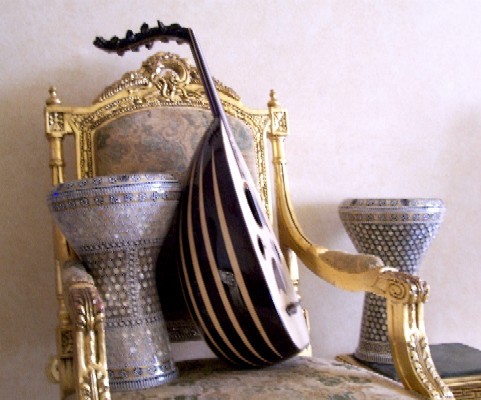 Egyptian Oud and Tablas from Gawaret El Fan, Cairo