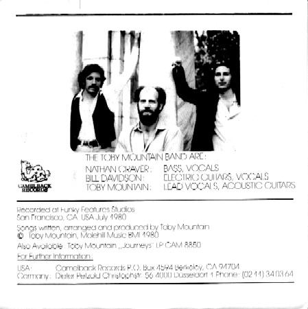 Toby Mountain Band Single 1980
