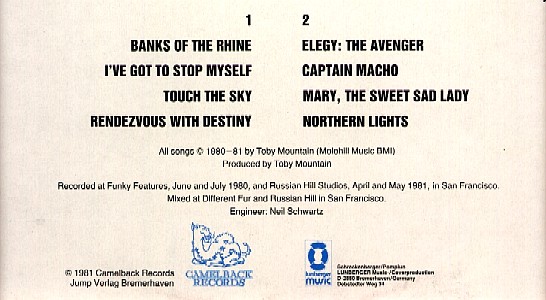 Toby Mountain Band - Wishful Thinking LP 1981